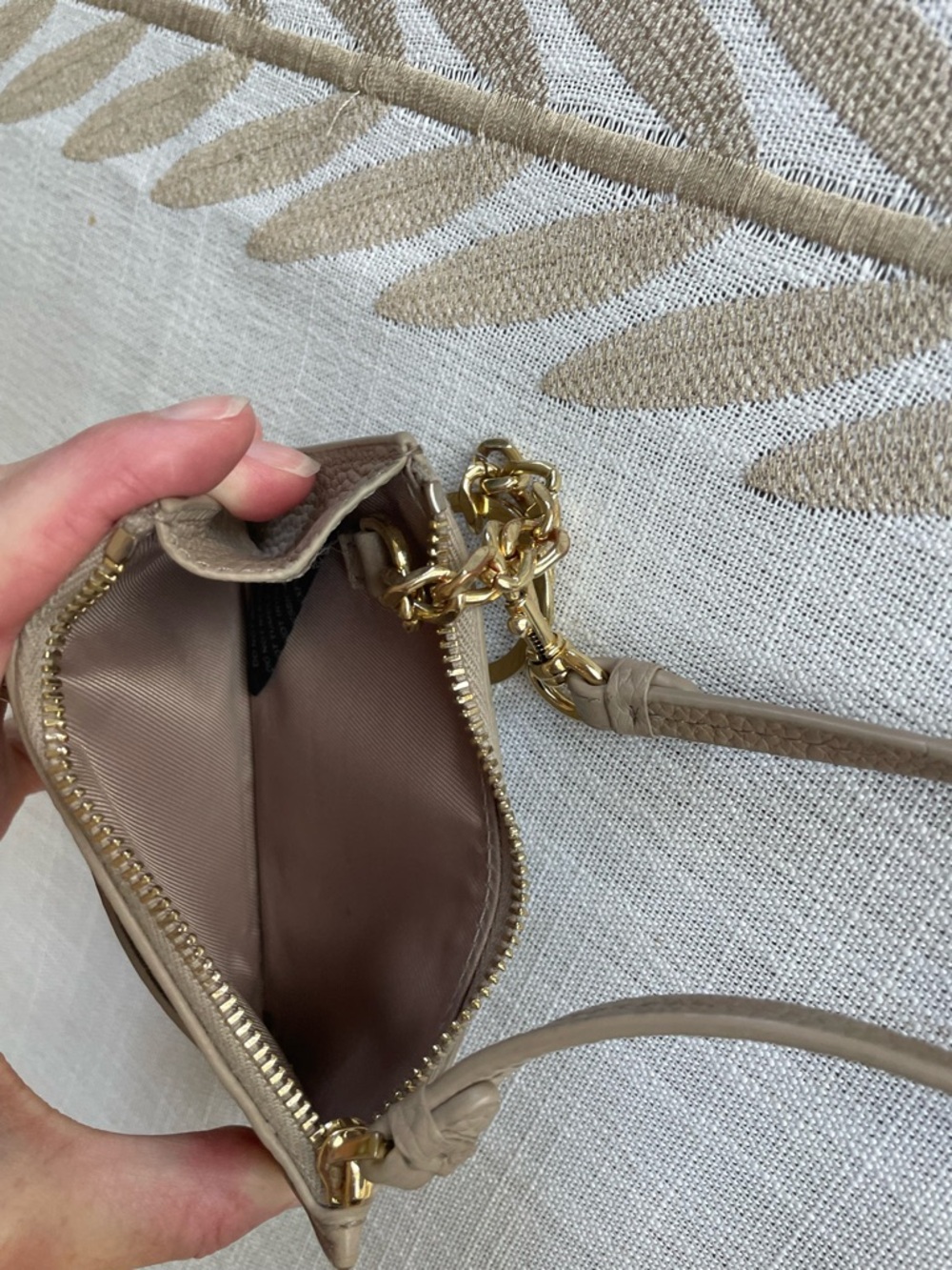 Quince Italian Leather Card Case Wristlet - Picture 5 of 10